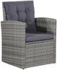 vidaXL 6-tlg. Garten-Lounge-Set, mit Auflagen, Poly Rattan Grau Bild 4