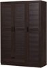 Kleiderschrank Finning 176x120x52 cm 1 Schublade Walnuss, dunkel [en. casa] Bild 2