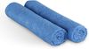 Premium Mikrofasertuch 220g/m² - Hoch-Tief Struktur - 65x45cm ( Blau / 4er Pack ) Reinigungstücher Geschirrtücher - super saugfähige Küchentücher Bild 2