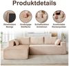 Leawin Sofa Modulares L-Form Sofa – Komfortable Sofas Wohnzimmer für kleine Räume, 3-Sitzer Ecksofa, bequem & platzsparend, ideal für Wohnzimmer Bild 3