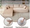 Leawin Sofa Modulares L-Form Sofa – Komfortable Sofas Wohnzimmer für kleine Räume, 3-Sitzer Ecksofa, bequem & platzsparend, ideal für Wohnzimmer Bild 2