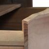 vidaXL Couchtisch Massivholz Akazie Naturkanten 90x50x40 cm Grau 246127 Bild 5