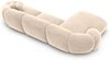 Samtstoff Ecksofa Solverde L Form - Samtstoff - creme - Links Bild 4