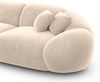 Samtstoff Ecksofa Solverde L Form - Samtstoff - creme - Links Bild 5