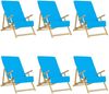 vidaXL Strandtücher 6 Stk. Türkis 60x135 cm Stoff 400 GSM 3157061 Bild 2