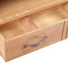 TV-Schrank mit Schublade 88 x 42 x 46 cm Massivholz Eiche Bild 4