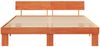vidaXL Bettrahmen Wachsbraun 180 x 200 cm Massives Kiefernholz 872559 Bild 5