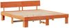vidaXL Bettrahmen Wachsbraun 180 x 200 cm Massives Kiefernholz 872559 Bild 4