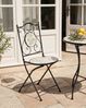 Gartenstuhl 2er Set COLLIO Metall Schwarz Bild 3