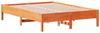 vidaXL Massivholzbett ohne Matratze Wachsbraun 120x190 cm Kiefernholz 842725 Bild 2