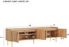TV-Lowboard aus MDF in Natur, 170 x 35 x 47,5 cm, mit 3D-Türen & Kabeldurchführungen Bild 4