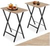 tectake Beistelltisch 2er Set Beistelltische (2-St, 2 tlg), Zwei klappbare Beistelltische im typischen Industrial-Look Bild 4