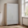 andas Kleiderschrank Lund Schlafzimmerschrank Bestseller im skandinavischem Design Garderobenschrank mit Premium Innenausstattung, Breite 120cm Bild 3