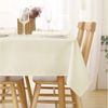 Deconovo Tischdecke Wasserabweisend Tischwäsche Lotuseffekt Tischtuch Leinenoptik (1er Set, 100 % Polyester), fleckabweisend Tischdecke pflegeleicht waschbar Table Cloth rechteckig Bild 5