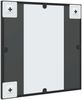 vidaXL Wandspiegel Schwarz 40x40 cm Quadratisch Eisen 358633 Bild 5