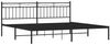 vidaXL Bettgestell mit Kopfteil, Metall, Schwarz, 193x203 cm Bild 4