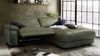 KAWOLA Sofa LOLA Ecksofa Leder moosgrün mit motorischer Relaxfunktion Recamiere rechts 82 x 178 x 233 cm Bild 2
