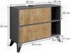 Waschbeckenunterschrank Leano Anthrazit/Bergeiche 80 x 62 cm mit 2 Schubladen Vicco Bild 3