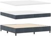 vidaXL Boxspringbett mit Kopfteil Dunkelgrau 200 x 200 cm Samt 3344535 Bild 4