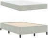 vidaXL Bettrahmen mit Matratze Hellgrau 120 x 190 cm Stoff 3399048 Bild 4