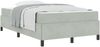 vidaXL Bettrahmen mit Matratze Hellgrau 120 x 190 cm Stoff 3399048 Bild 2