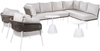 Gartensofa Set 7-Sitzer ROBELLA Beige mit Tischen Bild 4
