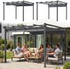 STEELSØN 'Xyriela' Pergola mit Schiebedach, 4x3m, Aluminium, anthrazit/grau, Gartenpavillon, wetterfest, Pavillon mit freistehender Terrassenüberdachung Bild 1