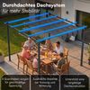 STEELSØN 'Xyriela' Pergola mit Schiebedach, 4x3m, Aluminium, anthrazit/grau, Gartenpavillon, wetterfest, Pavillon mit freistehender Terrassenüberdachung Bild 3