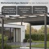 STEELSØN 'Xyriela' Pergola mit Schiebedach, 4x3m, Aluminium, anthrazit/grau, Gartenpavillon, wetterfest, Pavillon mit freistehender Terrassenüberdachung Bild 5