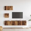 vidaXL TV-Schrankset Wandmontiert 3 pcs Altholz Holzwerkstoff 3393138 Bild 4