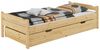 Massivholzbett Kiefer natur 90x200 Einzelbett mit Rollrost Matratze Bettkasten 60.31-09MS5 Bild 3