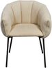 Armlehnstuhl >Pina< (2er Set) in beige, schwarz - 70x78x63 (BxHxT) Bild 2