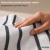 Komfortec Strandtuch 100x180 cm aus Baumwolle, Unifarben (1-St) Bild 3