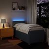 vidaXL Boxspringbett mit Matratze Blau 90x190 cm Stoff 3289617 Bild 5