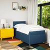 vidaXL Boxspringbett mit Matratze Blau 90x190 cm Stoff 3289617 Bild 4