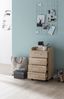 Rollcontainer WL5.749 40 x 70,5 x 33 cm Sonoma, Schreibtisch-Container Rollschrank 4 Schubladen, Moderner Schubladencontainer mit Rollen, Standcontainer Bürocontainer Beistellcontainer Bild 5