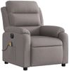 vidaXL Massagesessel Elektrisch Taupe Stoff 3204976 Bild 4