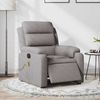 vidaXL Massagesessel Elektrisch Taupe Stoff 3204976 Bild 1