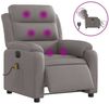 vidaXL Massagesessel Elektrisch Taupe Stoff 3204976 Bild 2