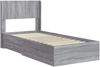 vidaXL Bettgestell mit Stauraum und Kopfteil Grau Sonoma 90 x 190 cm 3414520 Bild 4