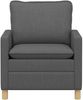 vidaXL Sofa Dunkelgrau 76 x 81 x 87,5 cm Stoff 42028748 Bild 3