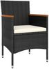 vidaXL 5-tlg. Garten-Lounge-Set Poly Rattan Schwarz 3058476 Bild 3