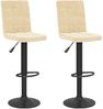 vidaXL Barhocker 2 Stk. Creme Samt 335762 Bild 2