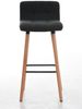Barhocker GITOR - Stoff Dunkelgrau 42x49x94 cm | Barstuhl Mit Lehne Tresenhocker Tresenstuhl Kneipenhocker Kneipenstuhl Bild 2