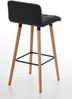 Barhocker GITOR - Stoff Dunkelgrau 42x49x94 cm | Barstuhl Mit Lehne Tresenhocker Tresenstuhl Kneipenhocker Kneipenstuhl Bild 4