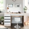 Schminktisch Sherry Weiß/Sonoma 120 cm mit LED-Spiegel und Hocker Vicco Bild 5