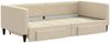 vidaXL Tagesbett Ausziehbar mit Schubladen Creme 100x200 cm Stoff 3196623 Bild 3