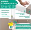 KESSER® Klappmatratze Gästematratze 3-fach Faltmatratze faltbar zum Sitzhocker | Schaumstoff 25kg/m³ extra dick 15cm atmungsaktiv waschbar abnehmbarer Bezug | Matratze inkl. Camping Tragetasche Taupe, 90 x 200 x 15 cm Bild 4