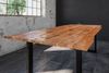 Esstisch Baumkante Massiv Mango naturfarben 260 x 100 schwarz U-Gestell DORA 82221521 Bild 3