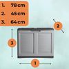 GarPet Gartenbox Gartenbox Wetterfest Outdoor Auflagenbox Wasserdicht Gartentruhe 220 L Bild 2